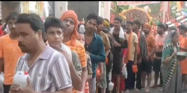 मुरादाबाद में डेढ़ लाख से अधिक कांवड़ियों ने जलाभिषेक कर पूरा किया संकल्प