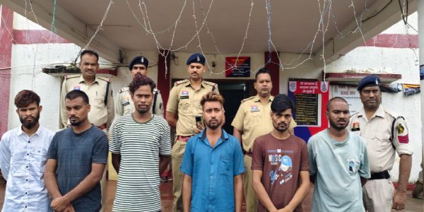 जांजगीर चांपा :डीजे सामान चोरी करने वाले छह आरोपित 24 घंटे में गिरफ्तार