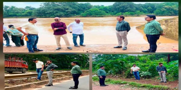 महापौर ने महादेव घाट, डोंगाघाट व पुराने पुल का किया निरीक्षण, ढाई हजार पौधे लगाये जायेंगे
