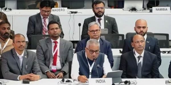 उलानबतार में बोलते केंद्रीय पर्यावरण, वन एवं जलवायु परिवर्तन मंत्री भूपेंद्र यादव। उलानबतार में बोलते केंद्रीय पर्यावरण, वन एवं जलवायु परिवर्तन मंत्री भूपेंद्र यादव।