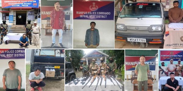 मणिपुर में ड्रग्स बरामद, कई उग्रवादी कैडर गिरफ्तार