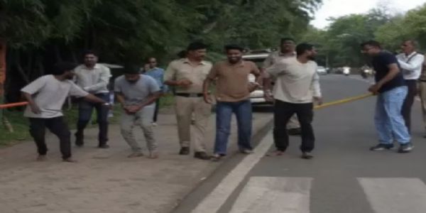 उज्जैन: हत्या की तस्दीक करवाने गए आरोपियों ने भागने का प्रयास किया तो पुलिस ने सिखाया सबक