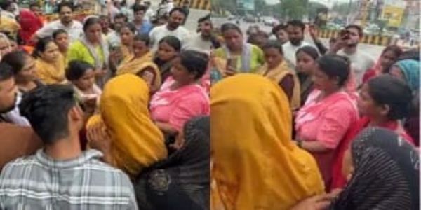 गाजियाबाद में ट्रैक्टर ने छात्र को कुचला, मौत से गुस्साए ग्रामीणों ने करहेड़ा कट पर लगाया जाम