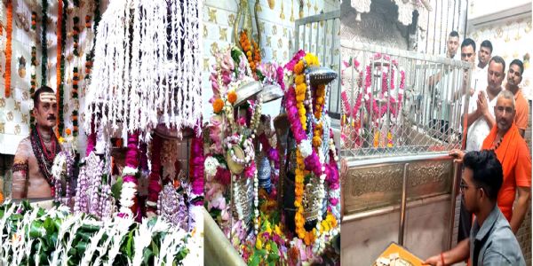 चित्रकूट के राजाधिराज मत गजेंद्र नाथ के जलाभिषेक को उमडे़ शिव भक्त