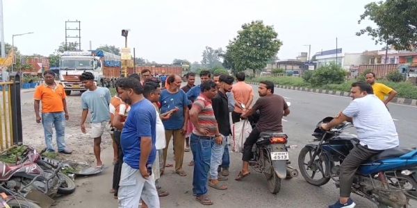 धनबाद: एनएच-19 पर भीषण सड़क हादसा, एक युवक की मौत