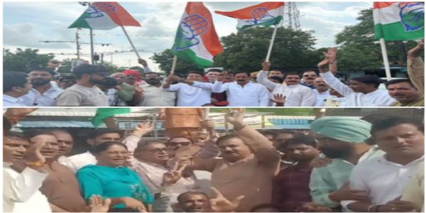 दतिया उपचुनाव में कांग्रेस की जीत पर राजगढ़ जिले में जश्न, कार्यकर्ताओं ने बांटी मिठाइयां