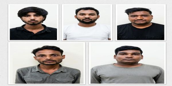 अंतरराष्ट्रीय साइबर स्लेवरी गिरोह के पांच आरोपी गिरफ्तार