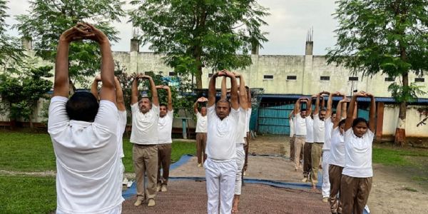 प्रथम वाहिनी एसएसबी के एफ समवाय में योग शिविर आयोजित