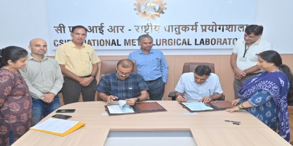 सीएसआईआर-एनएमएल और ओसवाल इंजीनियरिंग के बीच हुआ एमओए