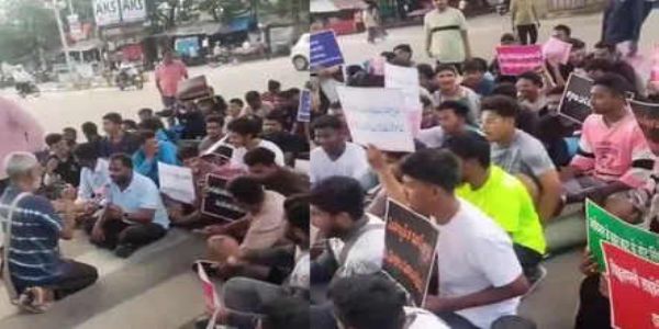 हैदराबाद में युवाओं का प्रदर्शन, पुलिस भर्ती के लिए नई अधिसूचना जारी करने की मांग