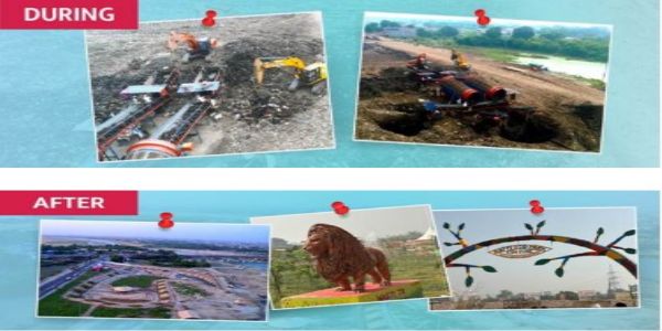 गोरखपुर में कचरे के पहाड़ की जगह बना राप्ती ईको पार्क गोरखपुर में कचरे के पहाड़ की जगह बना राप्ती ईको पार्क