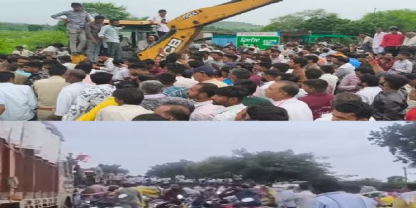 आगरमालवाः राष्ट्रीय राजमार्ग पर ट्रक ने गौवंश को रौंदा, चार गायों की मौत