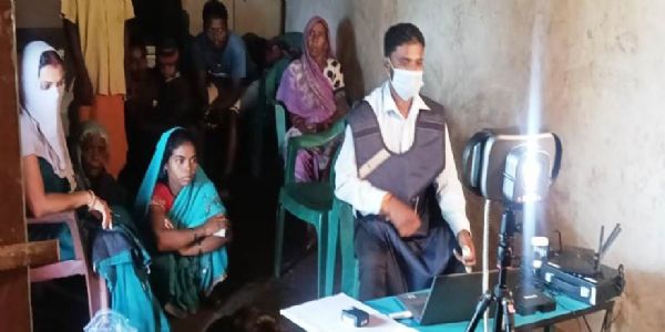 टीबी मुक्त भारत अभियान को मिल रही गति, ग्राम कपोत में 59 लोगों की हुई एक्स-रे जांच