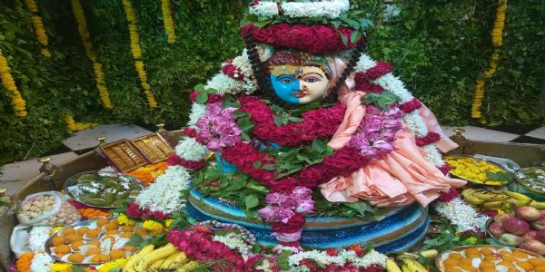 गौरी केदारेश्वर महादेव का हुआ भव्य हरियाली श्रृंगार, अर्धनारीश्वर स्वरूप की झांकी देख आह्लादित हुए शिवभक्त