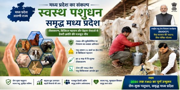 देश में पशुधन के लिए रोग मुक्त भविष्य, मध्य प्रदेश में बदलाव की बानगी