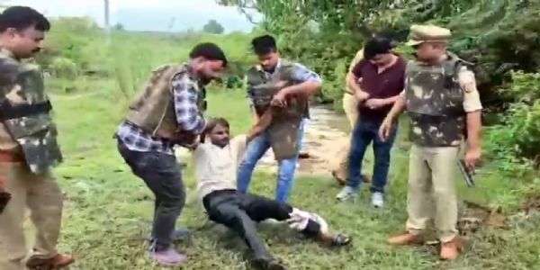 अंकित हत्याकांड में मुख्य आरोपित पुलिस मुठभेड़ में गिरफ्तार