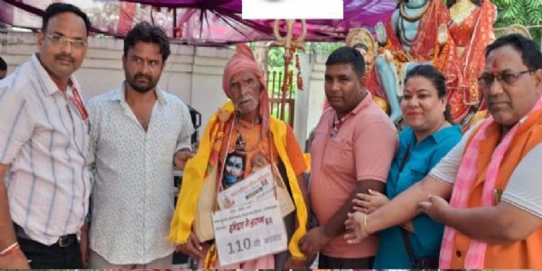 110वीं बार गंगाजल लेकर निकले बुढ़ाना के 83 वर्षीय केशर पाल