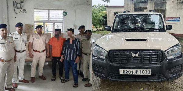 पाठामारी पुलिस ने 279 लीटर विदेशी शराब के साथ दो तस्करों को दबोचा, स्कॉर्पियो जब्त