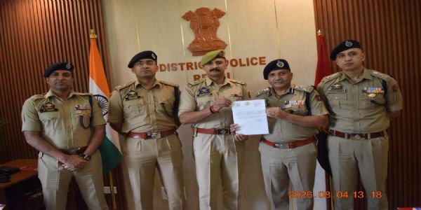 नशा मुक्त अभियान में सराहनीय योगदान, एसआई अखिलेश खजूरिया सम्मानित