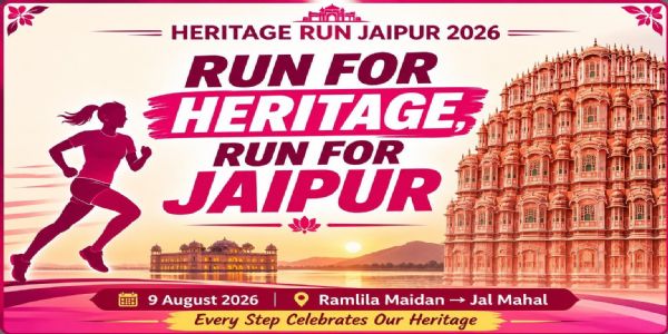 पिंकसिटी में नौ अगस्त को होगी जयपुर हेरिटेज रन: ऐतिहासिक धरोहरों के बीच दौड़ेंगे धावक