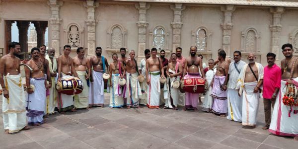पंचवाद्यम की स्वरलहरी से प्रभु की उपासना