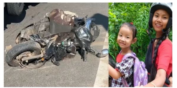 तेज रफ्तार बोलेरो की टक्कर से मां और पांच वर्षीय बेटी की मौत