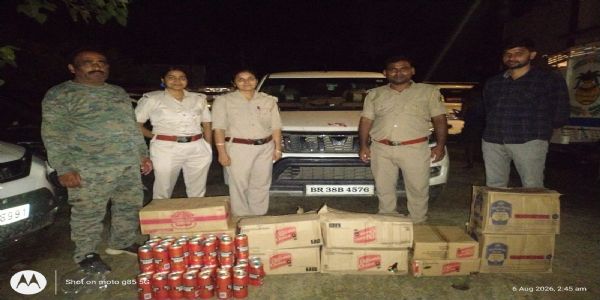 उत्पाद विभाग की बड़ी कार्रवाई, विदेशी शराब और बीयर जब्त, दो गिरफ्तार