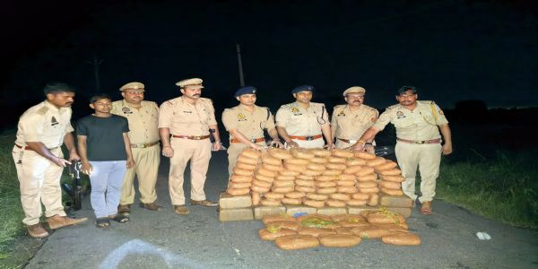 ओडिशा से लाई जा रही 219 किलो गांजा के साथ दो तस्कर गिरफ्तार