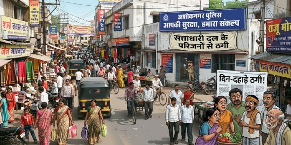 अशोकनगर में दिनदहाड़े लाखों की ठगी, भाजपा मंडल अध्यक्ष की मां को संकट का डर दिखाकर जेवर ले उड़े ठग