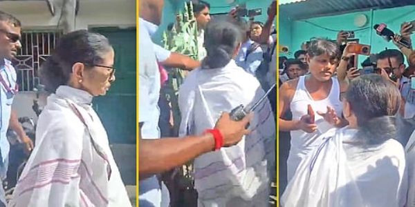 ममता बनर्जी को घेर कर विरोध प्रदर्शन ममता बनर्जी को घेर कर विरोध प्रदर्शन