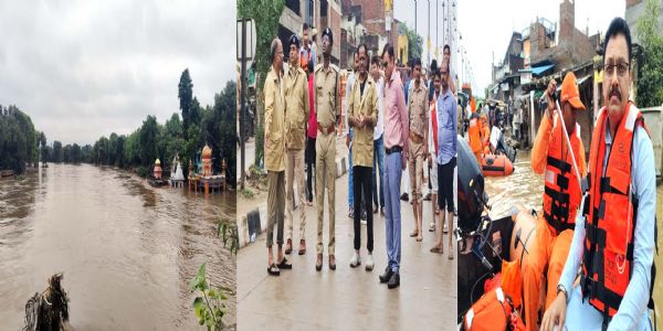 मंदाकिनी नदी का जल स्तर बढ़ने से चित्रकूट में फिर मंडराया भीषण बाढ़ का खतरा