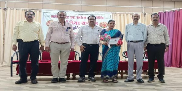 एचटीपीएस से सेवानिवृत्त हुईं भृत्य को दी गई भावपूर्ण विदाई