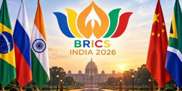 ब्रिक्स शिखर सम्मेलन के लोगो का प्रतीकात्मक चित्र ब्रिक्स शिखर सम्मेलन के लोगो का प्रतीकात्मक चित्र