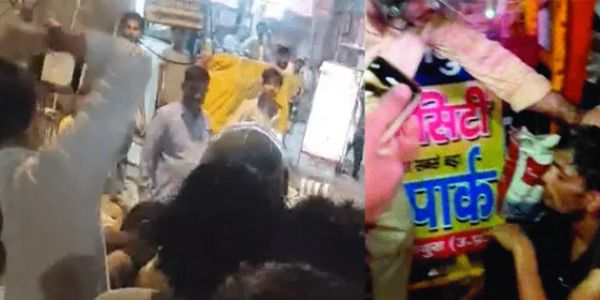 जेब काटने के शक में युवक को भीड़ ने घेरा, प्लास से कान खींचने का वीडियो वायरल
