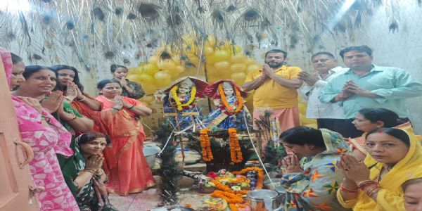यज्ञा बाबा आश्रम में श्रीकृष्ण छठी महोत्सव संपन्न