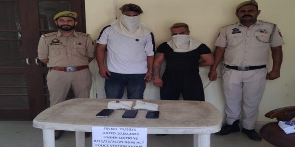 जम्मू पुलिस ने दो संदिग्ध नशीले पदार्थों के तस्करों को किया गिरफ्तार, 250-260 ग्राम हेरोइन जैसा पदार्थ बरामद