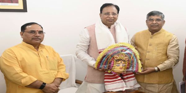 सेवा संकल्प अभियान के राष्ट्रीय प्रभारी संजय जायसवाल का भाजपा प्रदेश कार्यालय में स्वागत