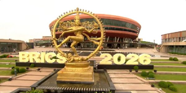 18वें ब्रिक्स शिखर सम्मेलन 2026 की जारी तस्वीर 18वें ब्रिक्स शिखर सम्मेलन 2026 की जारी तस्वीर