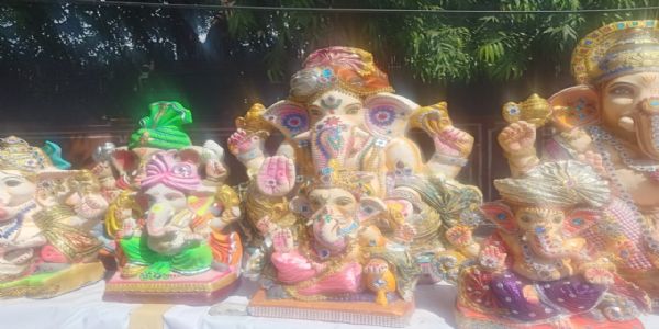 बप्पा की अगवानी में जयपुर के बाजारों में गणेश प्रतिमाओं की बहार