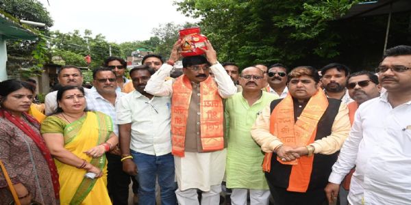 जबलपुर : समरसता संकल्प अभियान के अंतर्गत निकली भव्य कलश वंदन यात्रा