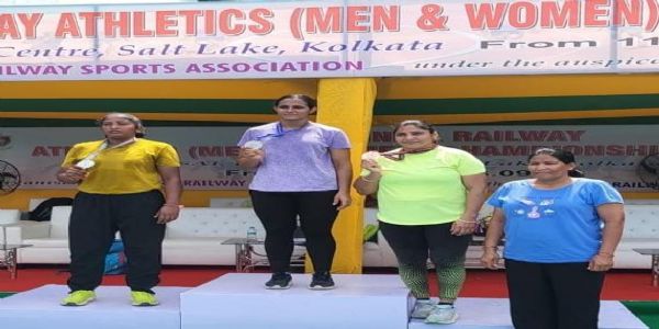 91वीं अखिल भारतीय रेलवे एथलेटिक्स चैम्पियनशिप में चमके मुरादाबाद रेल मंडल के खिलाड़ी