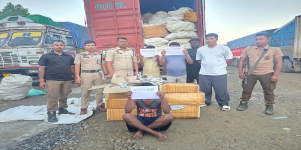 असम-मेघालय सीमा पर 35.159 किलो संदिग्ध गांजा जब्त, एक गिरफ्तार