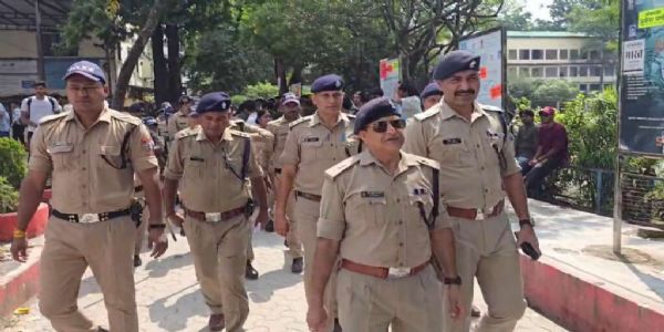 एमबीपीजी कॉलेज में छात्रसंघ चुनाव को लेकर सुरक्षा कड़ी