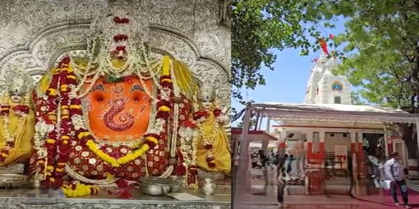 मप्र: खजराना गणेश का 7 करोड़ के स्वर्ण आभूषणों से श्रृंगार, चिंतामन में उल्टा स्वास्तिक की परंपरा
