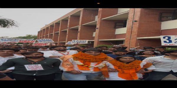 डूसू चुनाव: अभाविप ने एनएसयूआई पर आंतरिक कलह और भ्रम फैलाने का लगाया आरोप