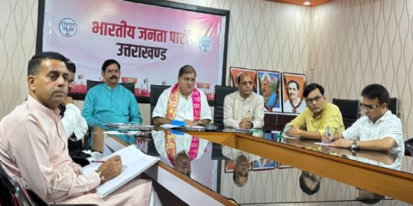 भाजपा मीडिया टीम की बैठक में चुनाव रणनीति पर चर्चा, दो-तिहाई बहुमत का लक्ष्य