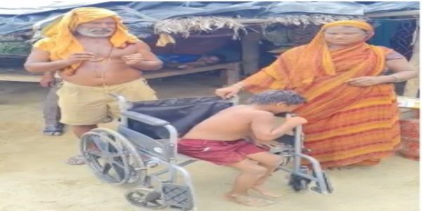 चार दिव्यांग बच्चों वाले परिवार की दूर हुई छत और पढ़ाई की चिंता, परिवार के लिए योगी सरकार बनी सहारा