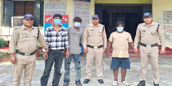 बीएचईएल में चोरी की फिराक में तीन संदिग्ध गिरफ्तार, औजारों के साथ दबोचे