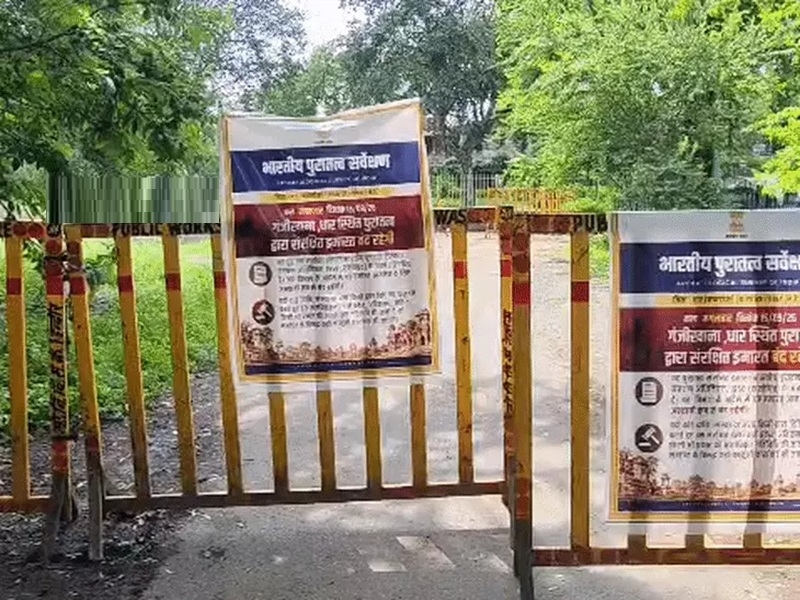 विजय मंदिर में तीन लेयर की बैरिकेडिंग की गई विजय मंदिर में तीन लेयर की बैरिकेडिंग की गई