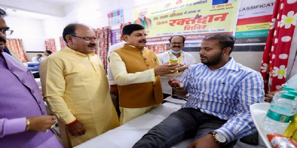 रक्तदान है जीवन का सबसे बड़ा दान : मुख्यमंत्री डॉ. यादव